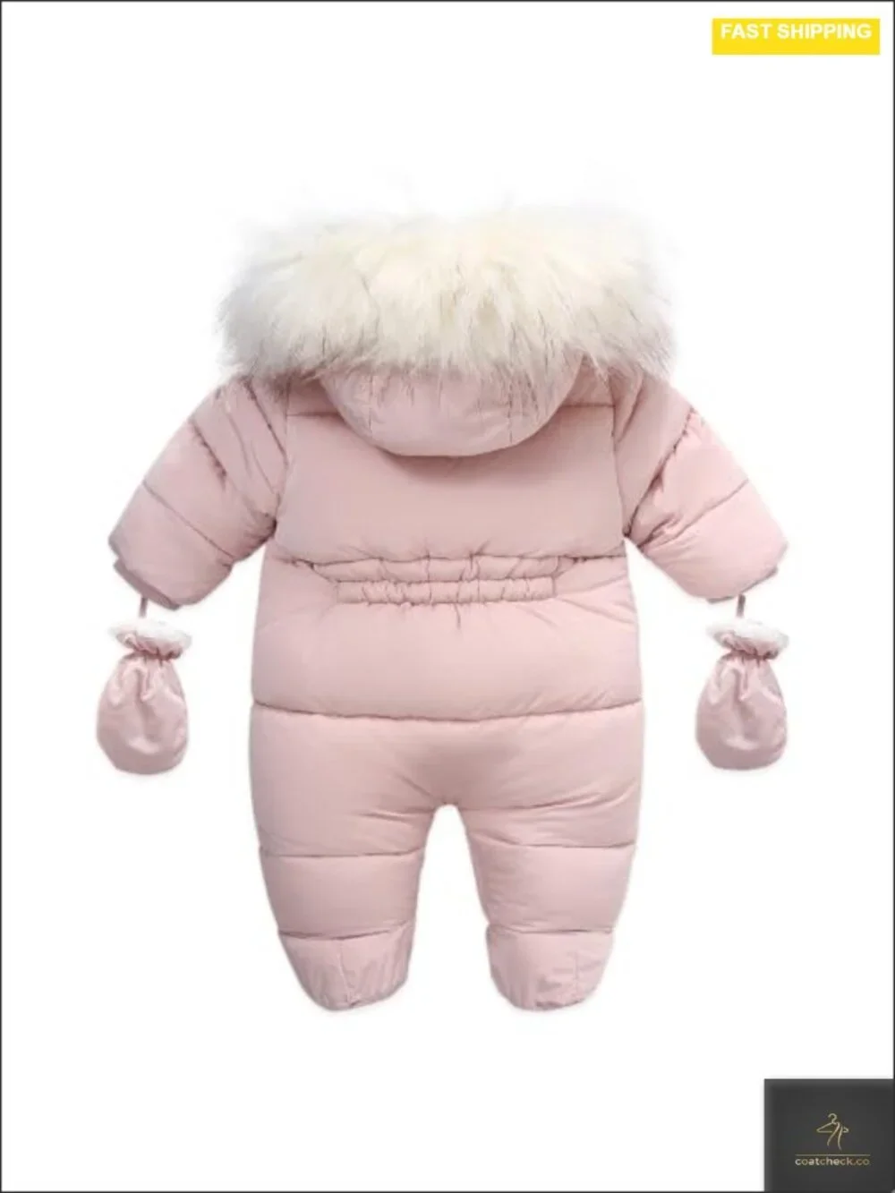 Baby Snowsuit Down Jacket Hooded Romper Puffer Padded Jumpsuit Infant Winter